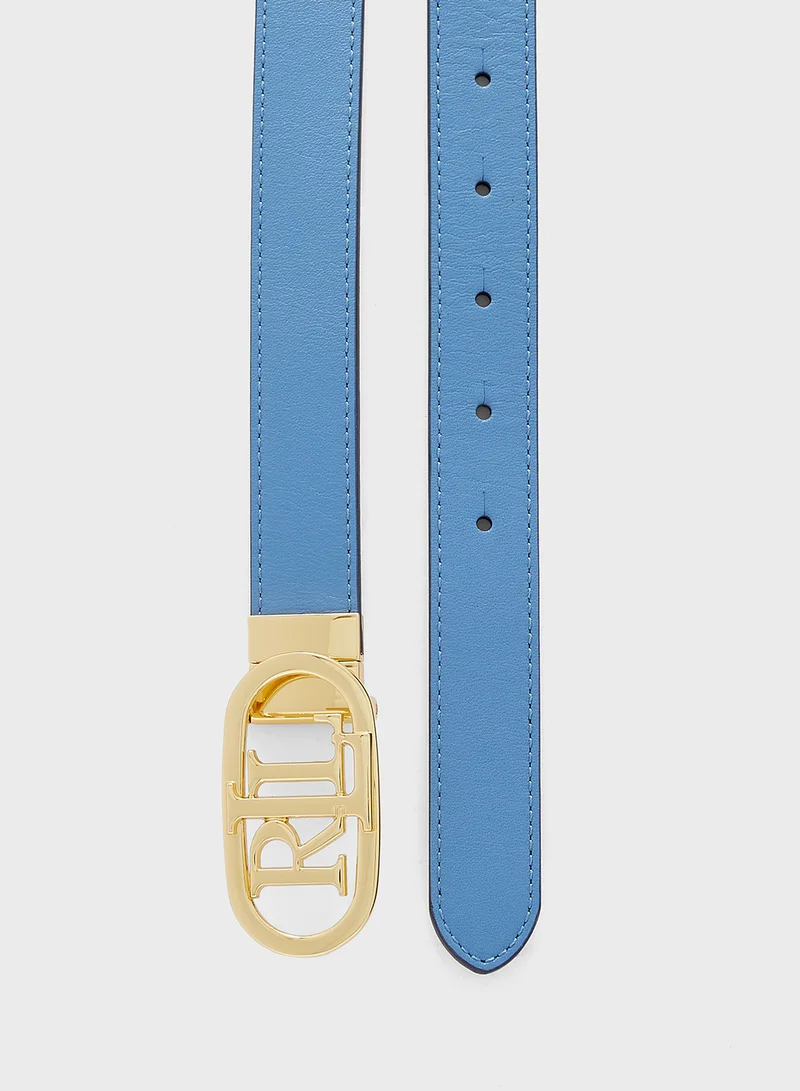 Lauren Ralph Lauren Oval Reversable 25 Skinny Belt