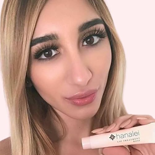 Hanalei Lip Treatment for Dry, Chapped Lips – Intensive Overnight Moisturizer with Kukui Oil, Shea Butter & Grapeseed Oil – Hydrating Balm for Healing Cracks – Rose Pink Tint, 15g – Cruelty-Free - Image 3