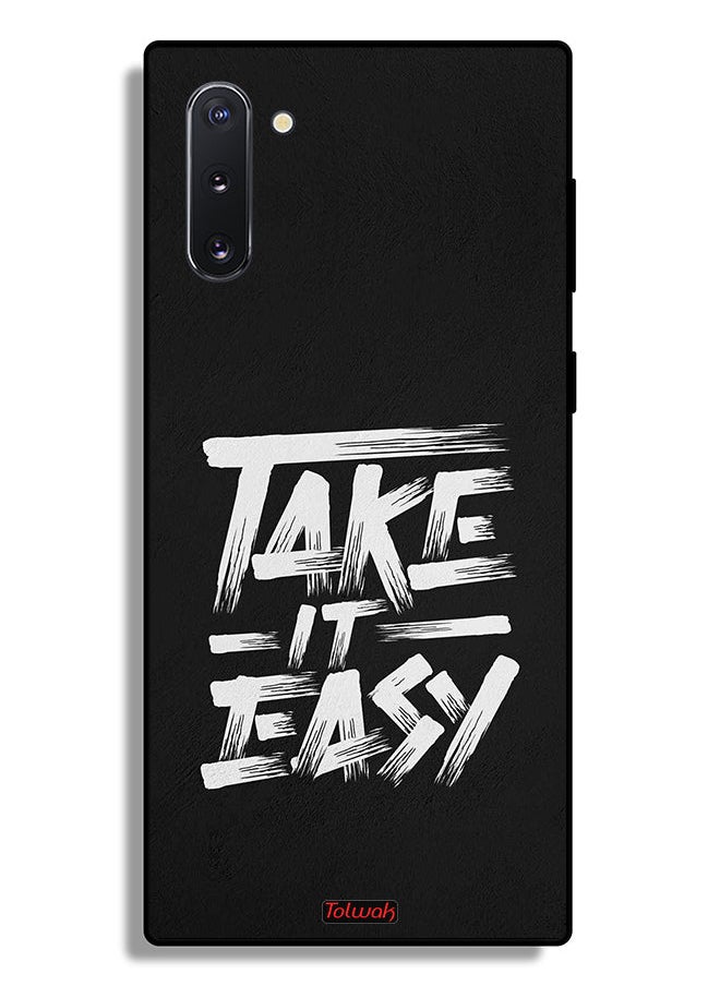 Tolwak - Samsung Galaxy Note 10 Protective Case Cover Take It Easy - Image 1