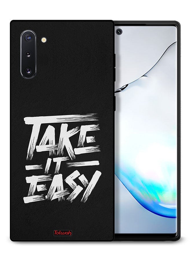 Tolwak - Samsung Galaxy Note 10 Protective Case Cover Take It Easy - Image 1