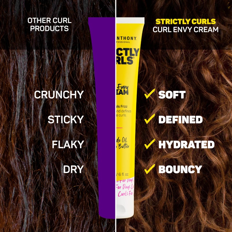 Marc Anthony Curl Cream with Shea Butter & Oils Defines & Softens Curly & Wavy Hair, Set of 2 - Image 3