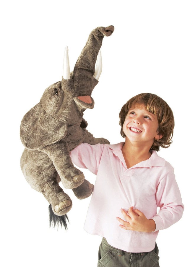 Folkmanis Elephant Hand Puppet - Image 3