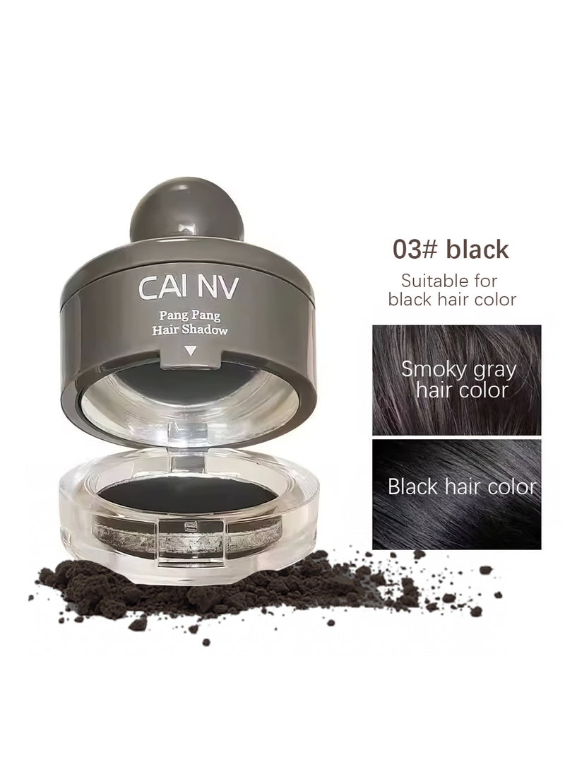 CAI NV Hair Shadow, Instantly Root Touch Up Hair Shadow Powder Stick with Puff Touch, Root Cover Up Hair Color for Thinning Grey Hairline 4G  - Image 2