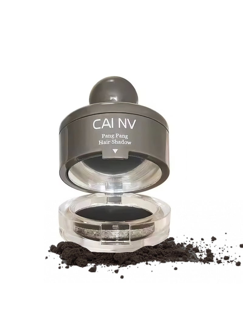 CAI NV Hair Shadow, Instantly Root Touch Up Hair Shadow Powder Stick with Puff Touch, Root Cover Up Hair Color for Thinning Grey Hairline 4G  - Image 1