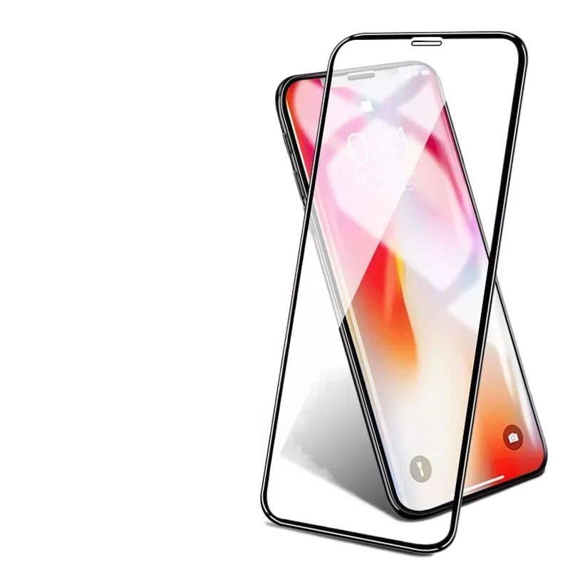 SK Glass Phone Case for iPhone 15 / 15 Plus / 15 Pro / 15 Pro Max with 9D Tempered Glass and Full-Screen Curved Edge plus HD Clear in Clear - Image 3