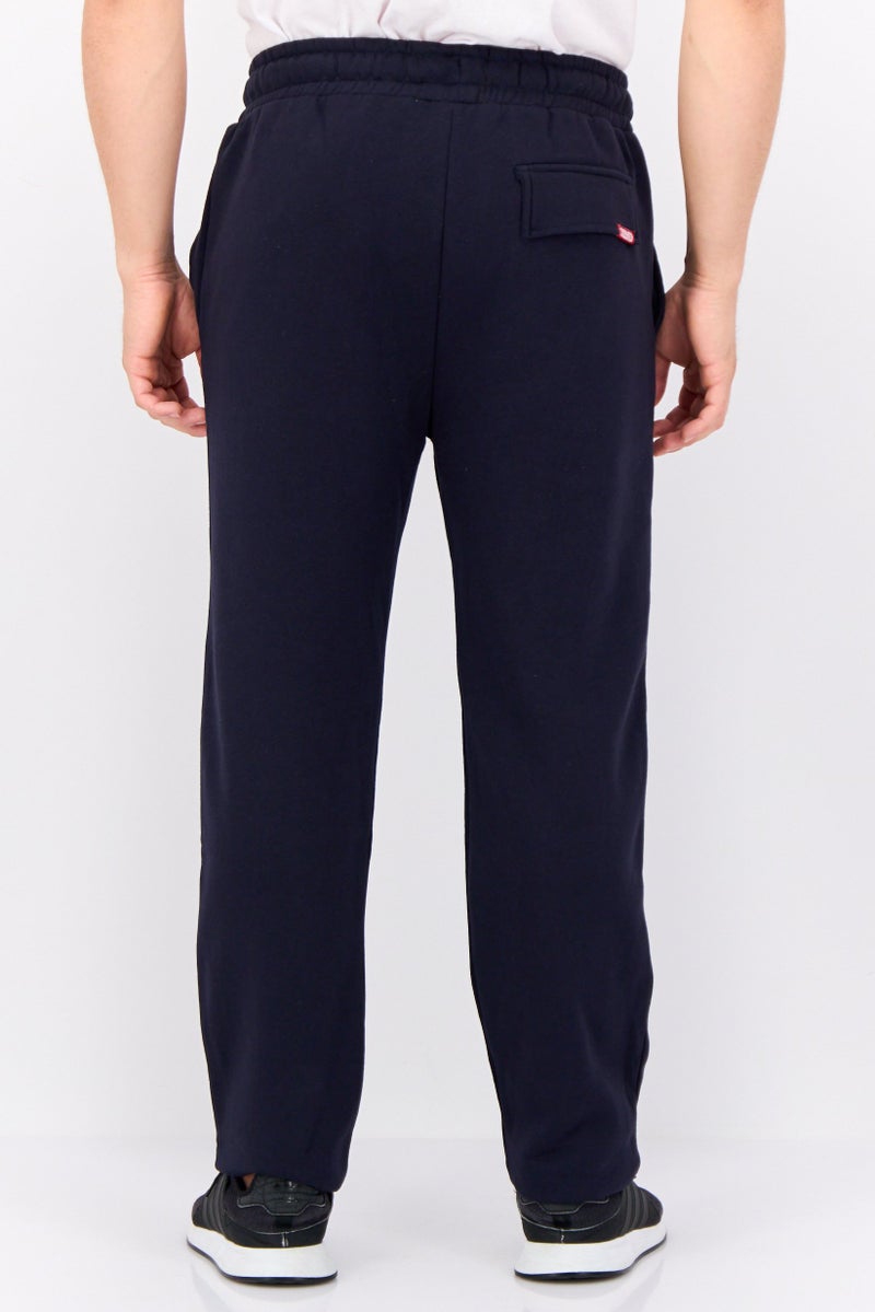 CROSSHATCH Men Regular Fit Brand Logo Jogger Pants, Navy  - Image 2