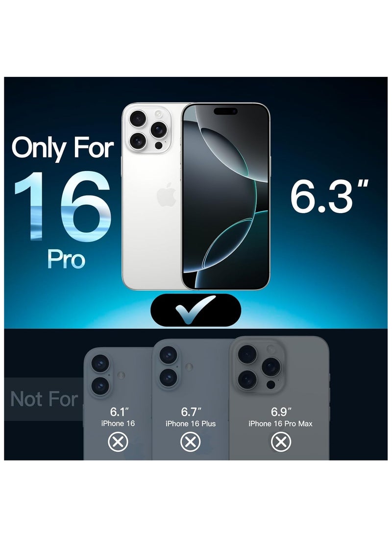 Generic - iPhone 16 Pro Case Clear Magsafe Ultra Thin Cover Anti-Yellowing Magnetic Cases with Screen Protector and Camera Lens Protector, Full Coverage Set for Apple iPhone 16 Pro 6.3 inch - Image 1