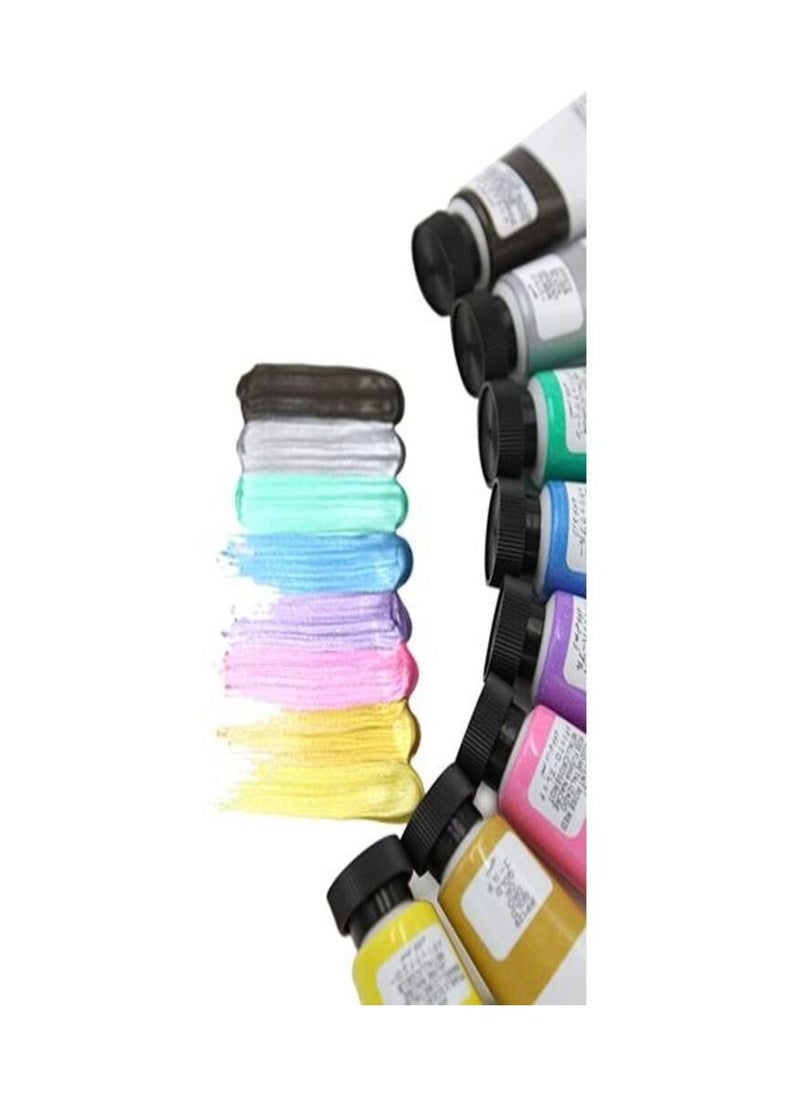 ART RANGER Acrylic Paint Set In Metallic 8 Tubes Each 22 Ml For Painting On Canvas