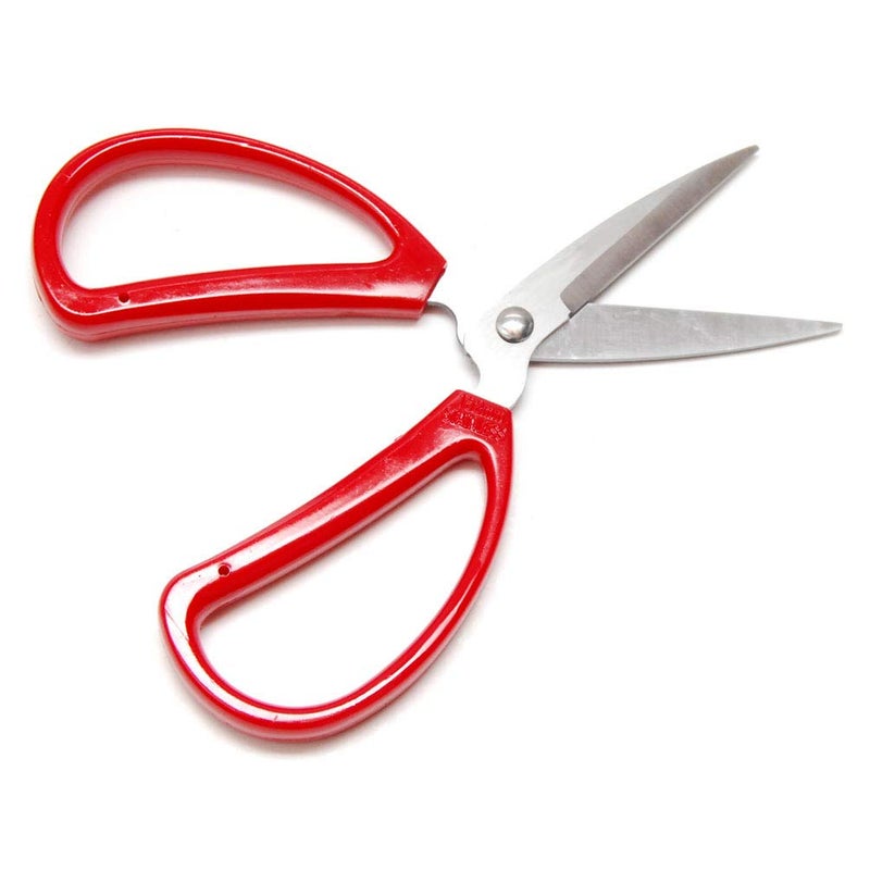Hometeq 6 Scissors MultiPurpose Stainless Steel Sharp Scissors with Red Handle Perfect for Cutting