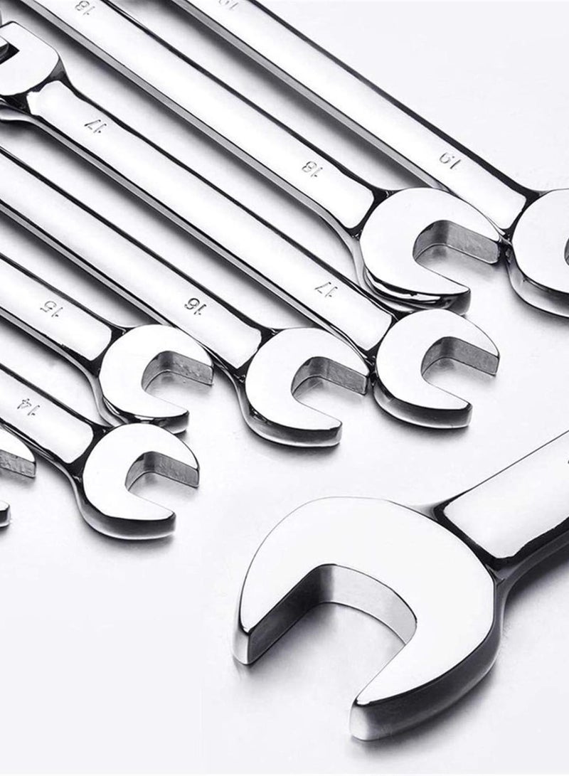GGOOT Hardware Tool Key Wrench Set Dual-use Movable Head Ratchet Wrench Quick Wrench Set Hardware Ratchet Wrench Set Car Repair Tool (Color : 12pcs)  - Image 4