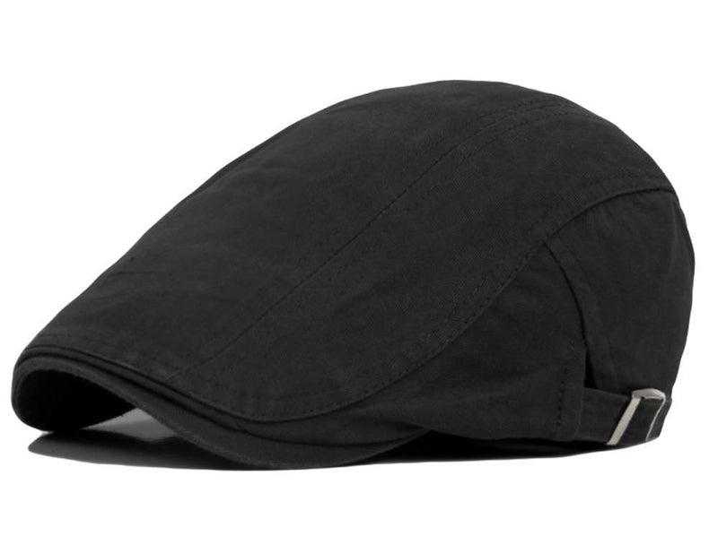 Qunson 2 Pack Men's Cotton Flat Cap Ivy Gatsby Newsboy Hat - Image 2