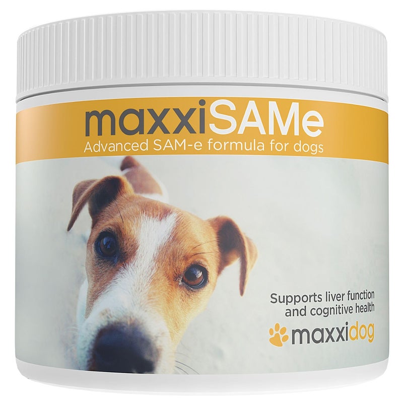 maxxipaws maxxiSAMe Advanced SAM-e Powder Supplement - Liver, Cognitive & Joint Support for Dogs, 5.3oz - Image 1