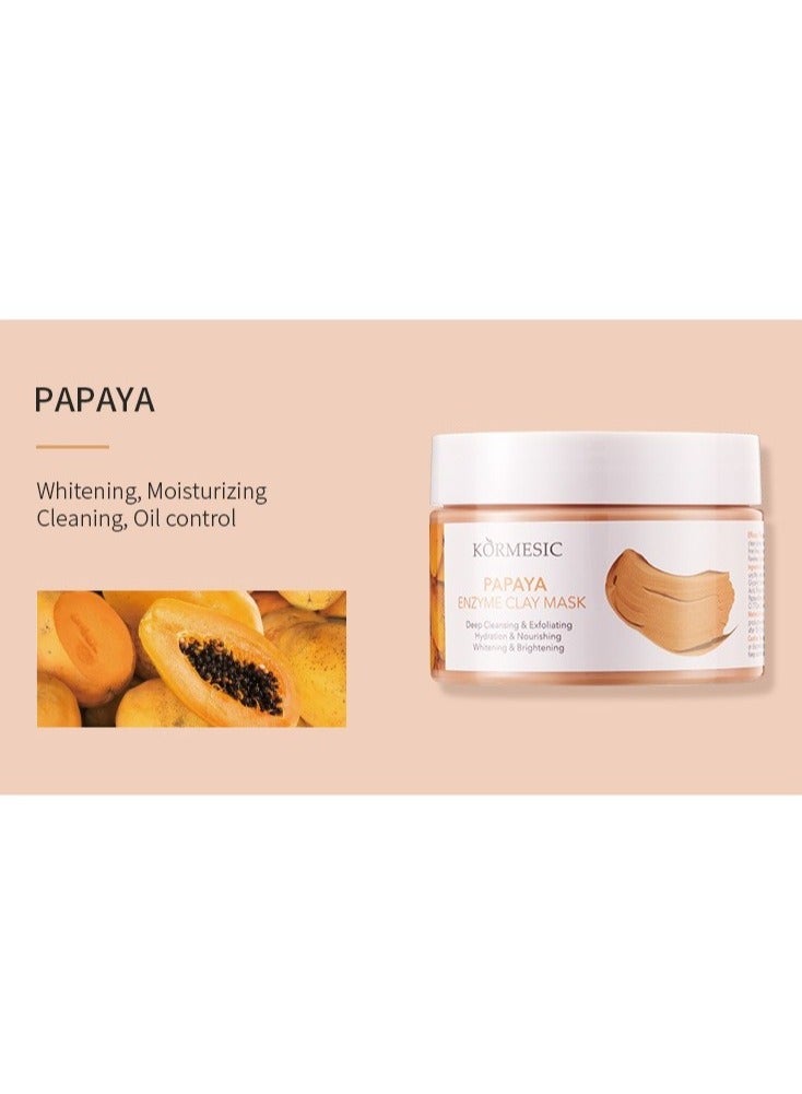 Kormesic Papaya Clay Mask 120g - Exfoliating & Brightening - Image 2