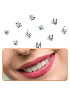 HaLunhi 20 pieces, orthodontic brackets, metal brackets, mini straight wire brackets, without hook, Mini MBT 022 Slot No Hook  - Image 5