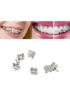HaLunhi 20 pieces, orthodontic brackets, metal brackets, mini straight wire brackets, without hook, Mini MBT 022 Slot No Hook  - Image 4