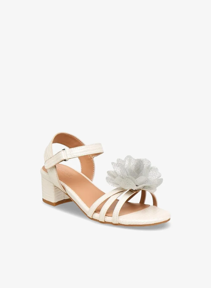 Celeste Girls Block Heel Ankle Strap Sandals Ramadan Collection