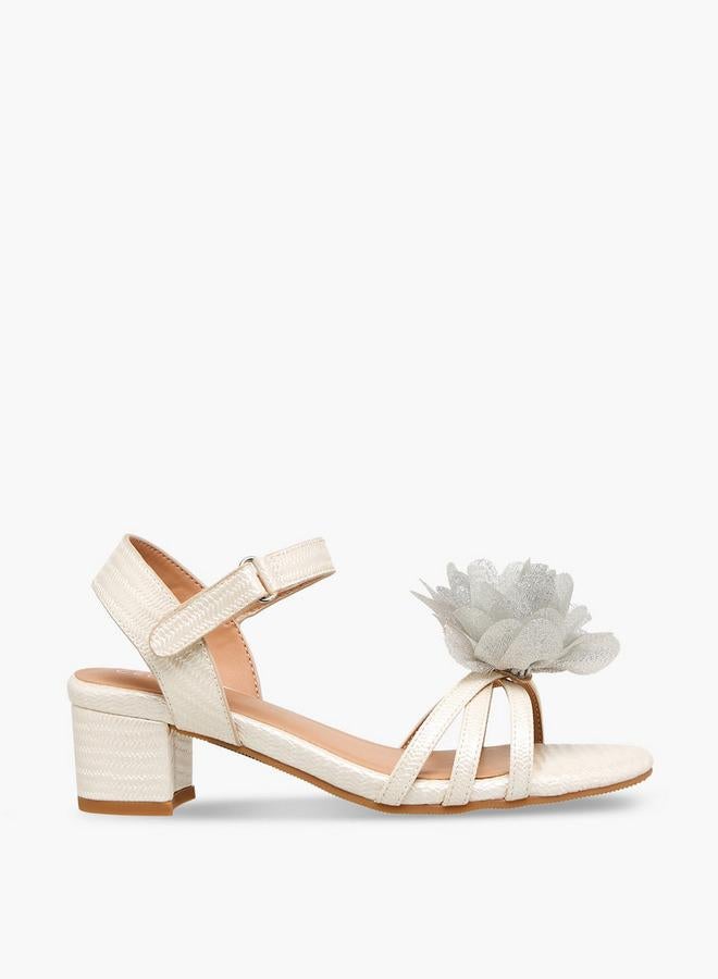 Celeste Girls Block Heel Ankle Strap Sandals - Image 3