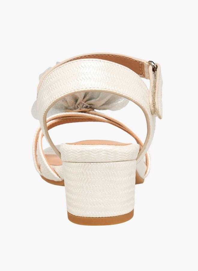 Celeste Girls Block Heel Ankle Strap Sandals - Image 5