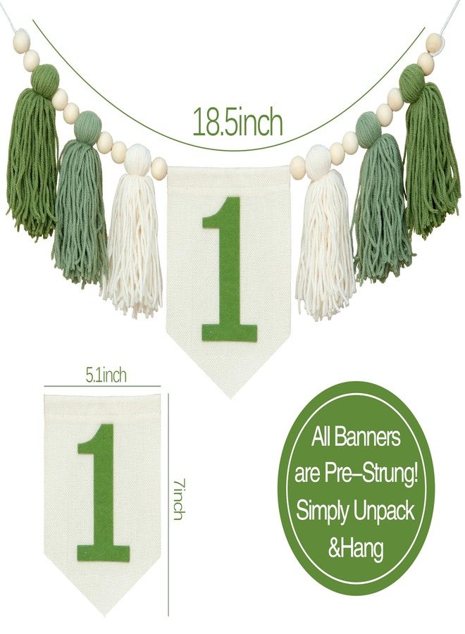 Ereniko Handmade Boho 1st Birthday High Chair Banner Party Decoration for Girl Baby Shower Wall Hangings Decorative for Kids Bedroom - Image 2