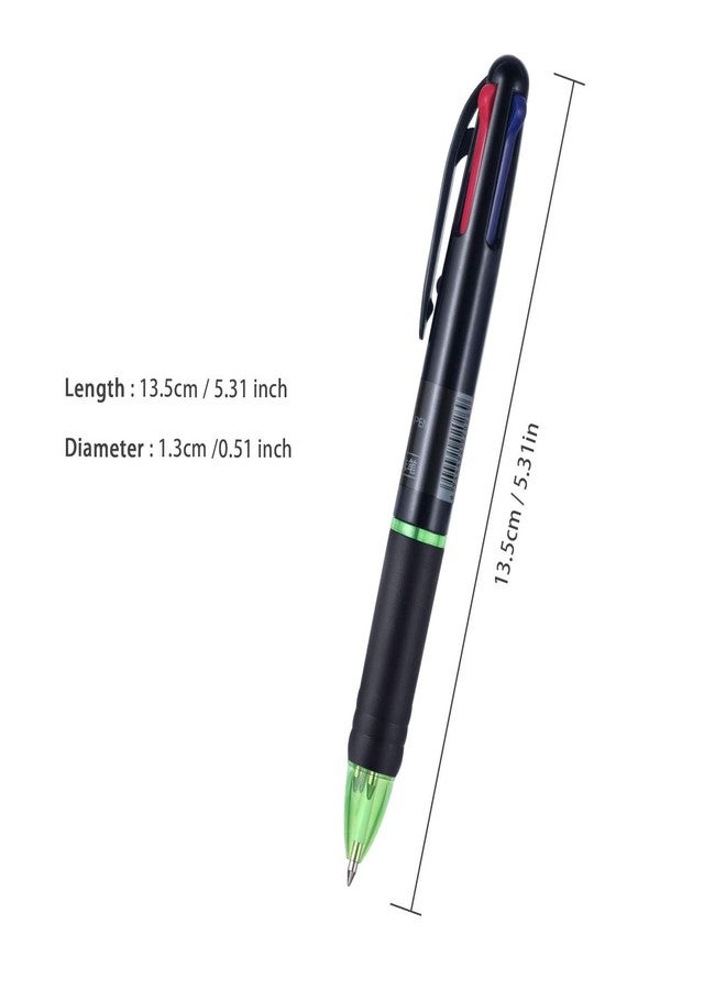 KRYTONE�.Fx 3 Pack 0.7mm 4-in-1 Multicolor Ballpoint Pen?4-Color Retractable Ballpoint Pens for Office School Supplies Students Children Gift - Image 2