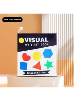 Generic [Customized] Baby Stereoscopic Vision Development Cloth Book, Unbreakable Educational Toy, Chewable Paper, Early Education For Young Babies-Color:Baby’s First Book [visual Shape]  - Image 1