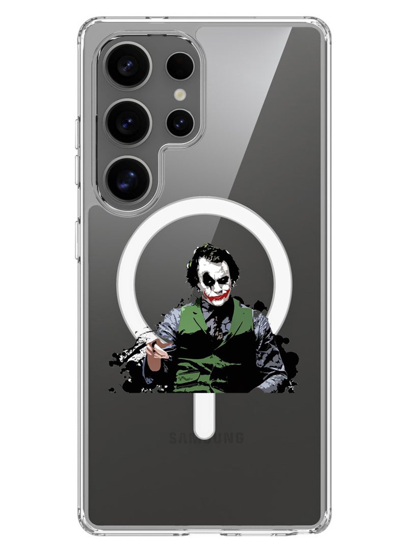 Theodor Magnetic Case for Samsung Galaxy S25 Ultra 6.9-inch Compatible with MagSafe Wireless Charging, Shockproof Phone Bumper Cover Joker Pointing - Image 1
