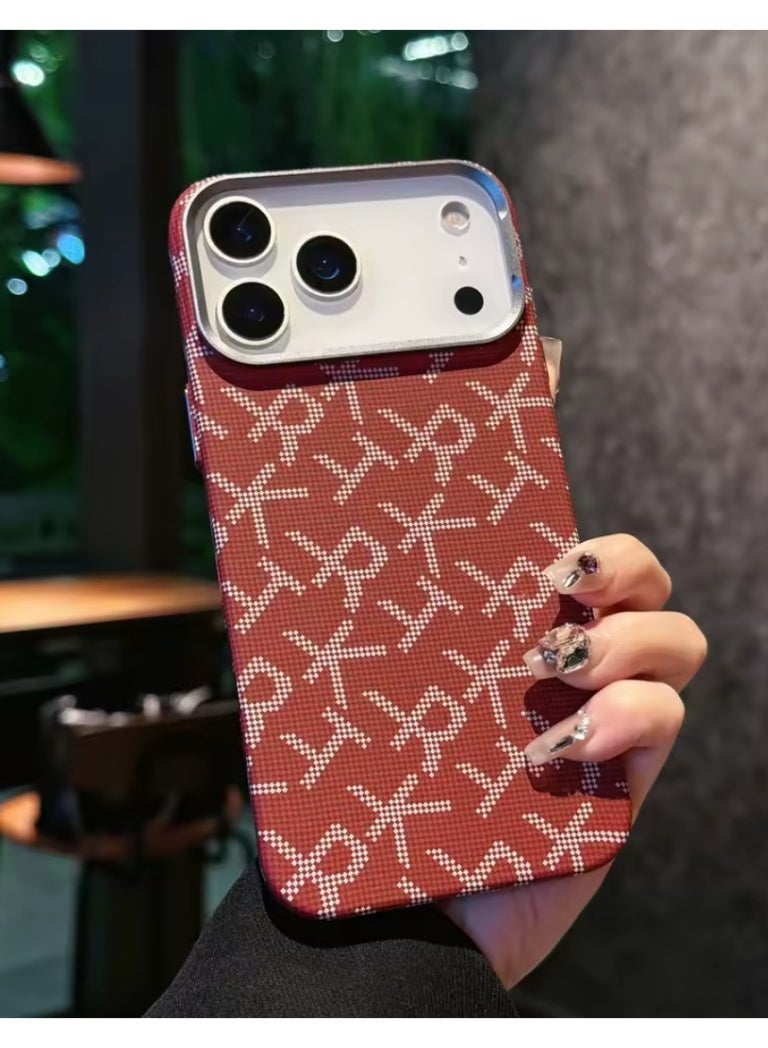 New Luxury Fiber Texture Slim Matte PC iPhone 17 Pro Max case Shockproof Phone Cover - Image 1