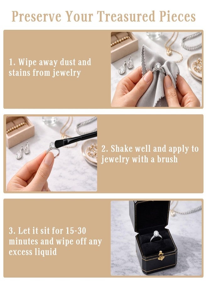 DINGSEN 50ml Jewelry Protective Coating Kit, Anti Tarnish Coating for Jewelry, Against Wear & Oxidation, Clear Protective Shield for Metals, Gemstones - Image 5