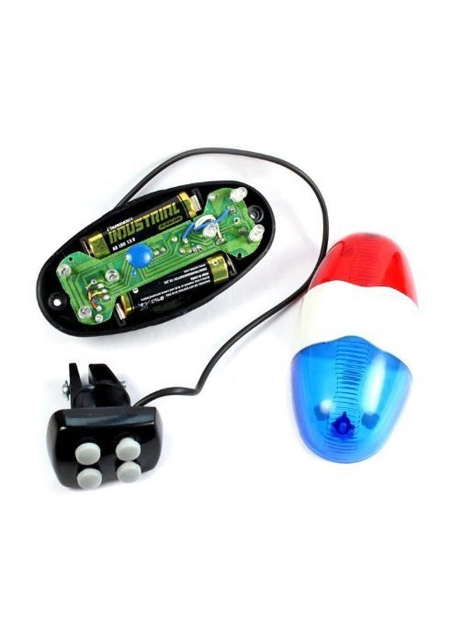 Optimal Shop 6 Bike Bicycle Police LED Light + 4 Loud Siren Sound Trumpet Cycling Horn Bell - Image 4