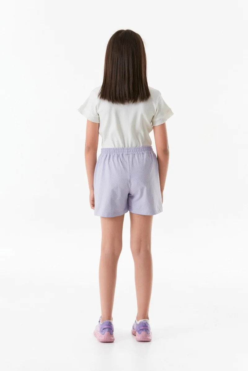 FullaModa Polka Dot Girls' Shorts with Elastic Waist
