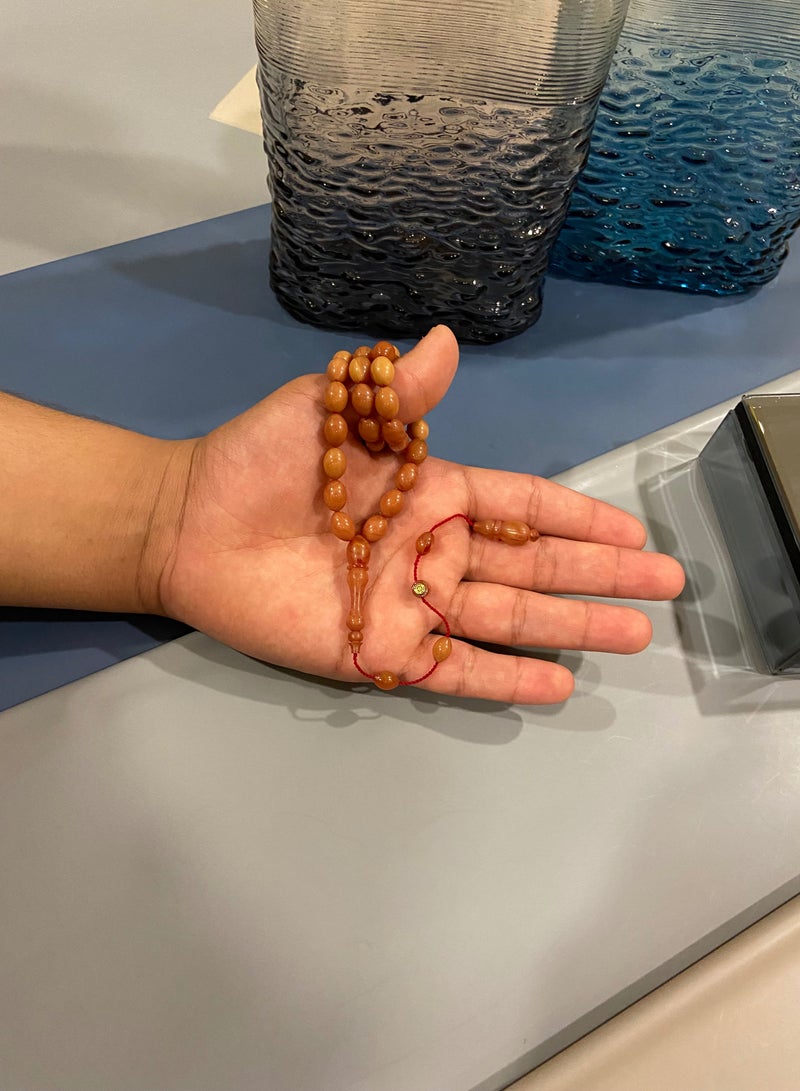 Top Quality Very Small Belgian Catalin Prayer Beads For Men 33 Beads - Image 3