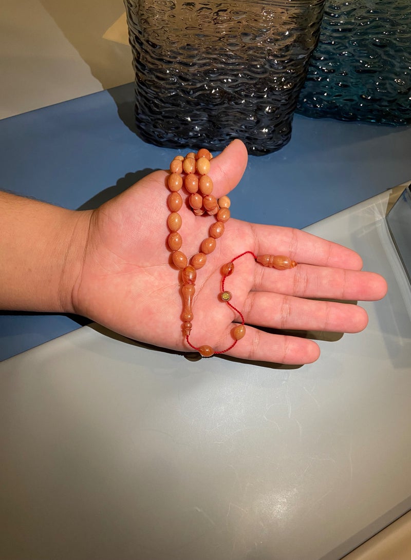 Top Quality Very Small Belgian Catalin Prayer Beads For Men 33 Beads - Image 4