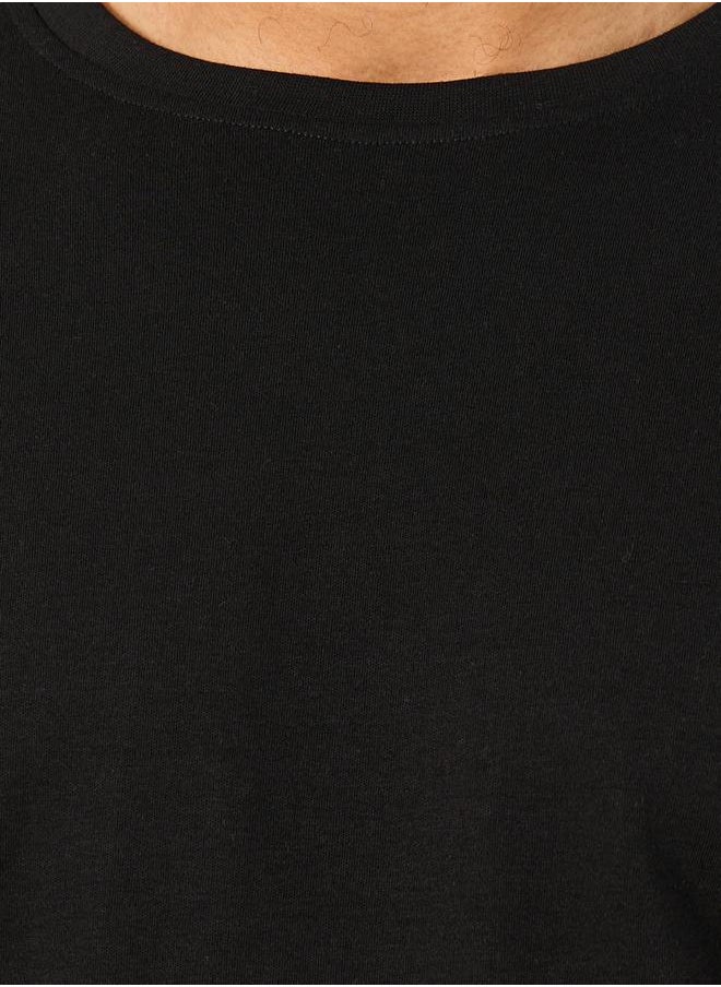 Styli - Solid Interlock Cotton Regular Fit T-Shirt - Image 1