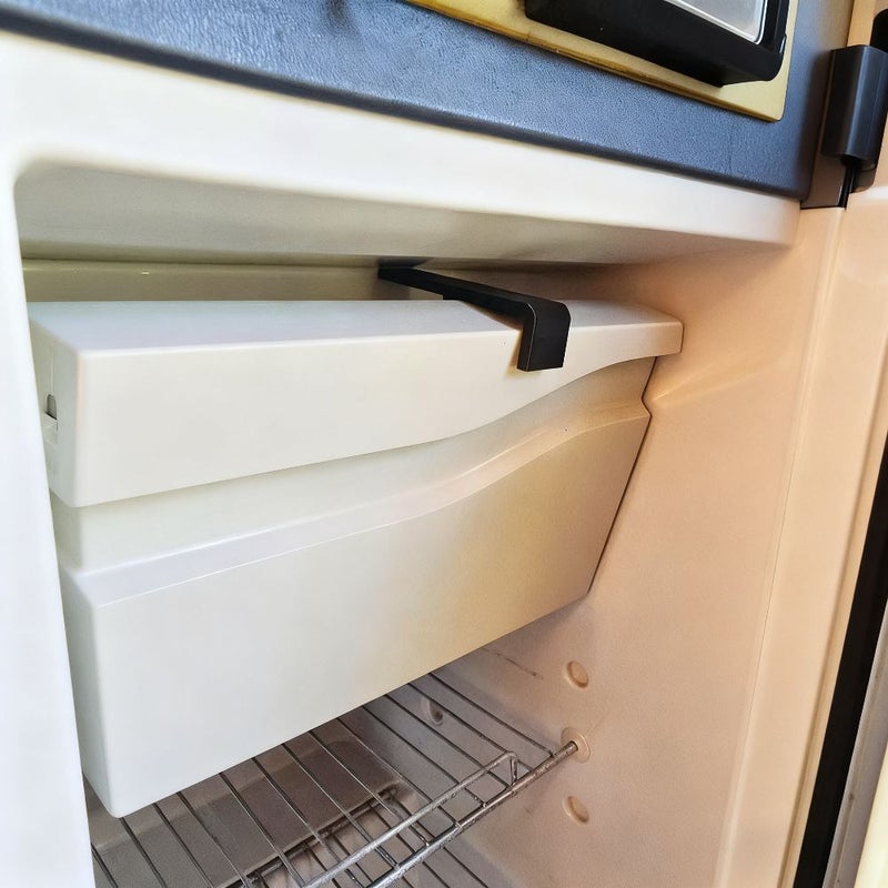 Rv Camper Van Refrigerator Door Stopper With Mildew Design And Air Circulation System Black Non Fridge Accessory Compatible For Rv Camper Travel Trailer Refrigerators - Image 4