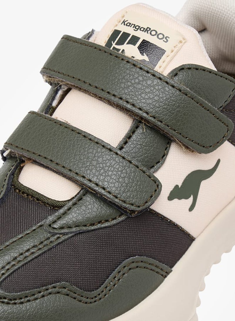 kangaROOS Boys' Panelled Sneakers with Hook and Loop Closure - Image 4