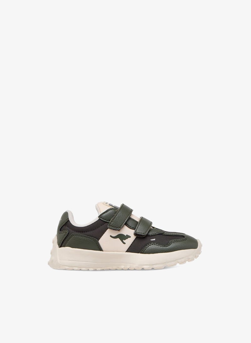kangaROOS Boys' Panelled Sneakers with Hook and Loop Closure - Image 1