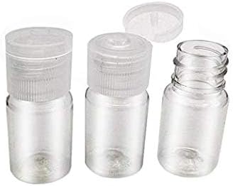 UPSTORE 24 Pcs 017oz5ml Clear Plastic Empty Bottles Refillable Travel Containers with Flip Cap Toiletry Bottles Cosmetic Sample Bottles for Shampoo Body Wash Lotion Cream Toner Essential Oil - Image 5