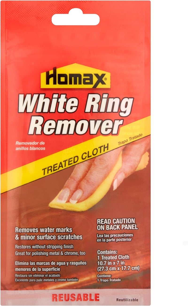 Homax White Ring Remover Cloth for Furniture - Removes Watermarks and Minor Scratches