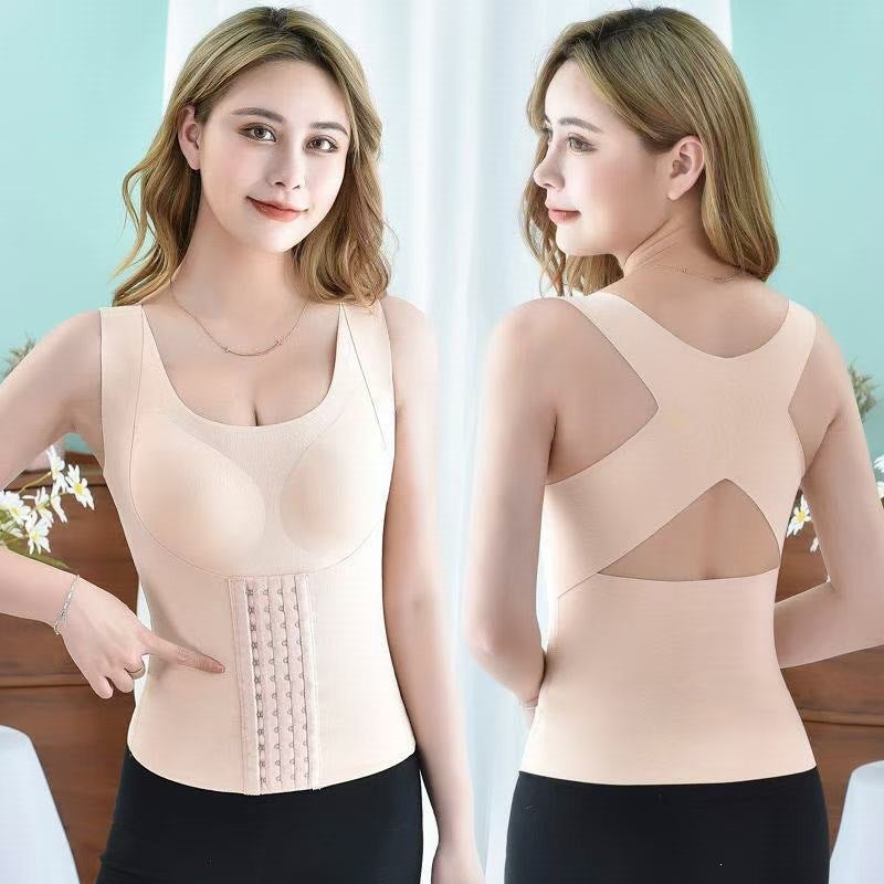 Postpartum Shapewear Bodysuit with Front Closure, Tummy Control, Push-up, Waist Trainer - Image 3