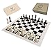 HOLYKING 19 Tournament Cloth Chess Board Set Portable Travel Pocket Chess Game Set Roll Up Combination Beginner Chess Set for Kids and Adults - Image 2