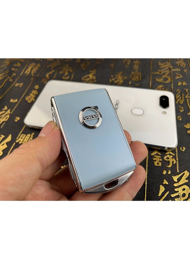 Volvo Genuine leather car key protective case suitable for Volvo xc40xc60xc90s60s90 car key shell case - Image 4