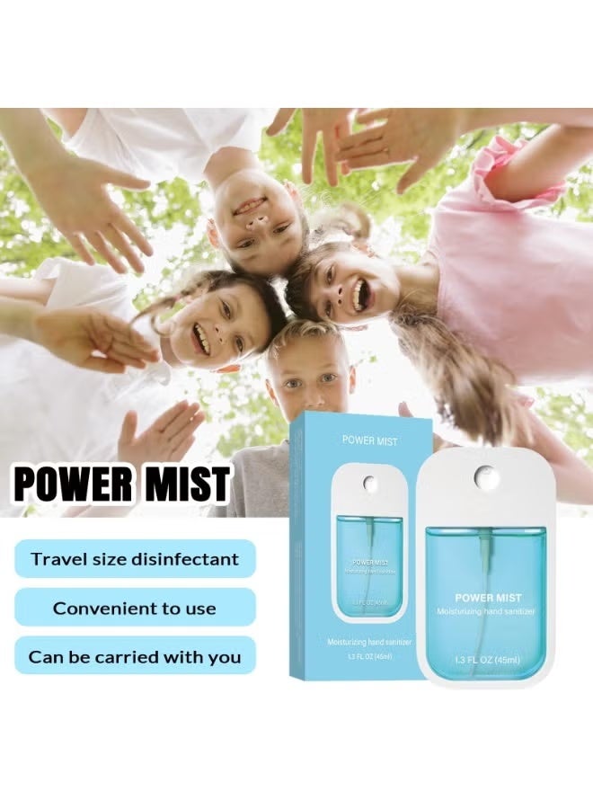 Power Mist Hydrating Hand Sanitizer Spray, Portable Travel-Size Hand Sanitizer Spray, 500-Sprays Each，Suitable for Both Adults and Children (Aloe vera) - Image 2