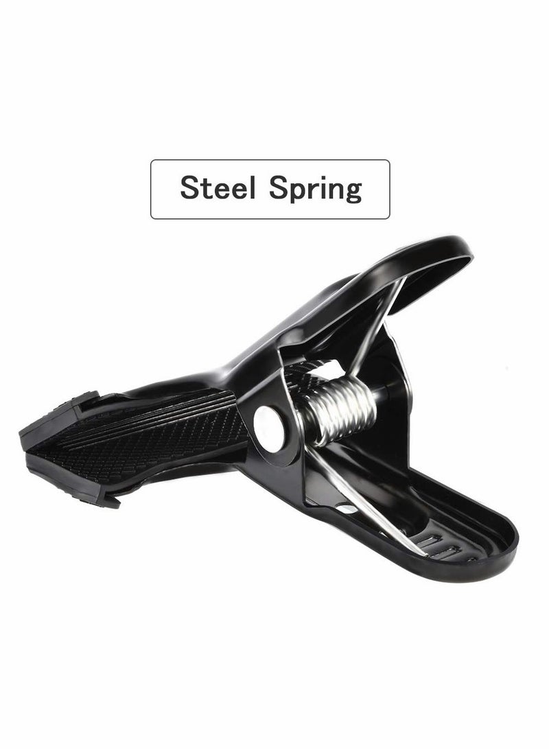 Backdrop clips, 6 Pack Spring Clamps Heavy Duty Photography Background Clips with Protective rubber, large backdrop clamps for backdrop stand, Photo Studio,Adjustable Background Stand - Image 2