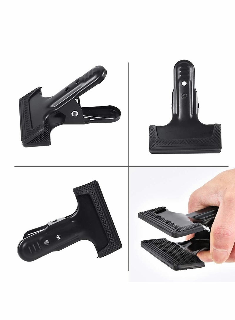 Backdrop clips, 6 Pack Spring Clamps Heavy Duty Photography Background Clips with Protective rubber, large backdrop clamps for backdrop stand, Photo Studio,Adjustable Background Stand - Image 4