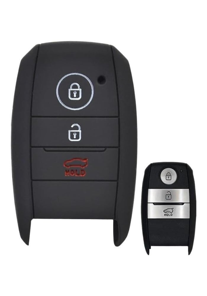QASULER 3 Buttons Silicone Key Case Cover for Kia - Image 3