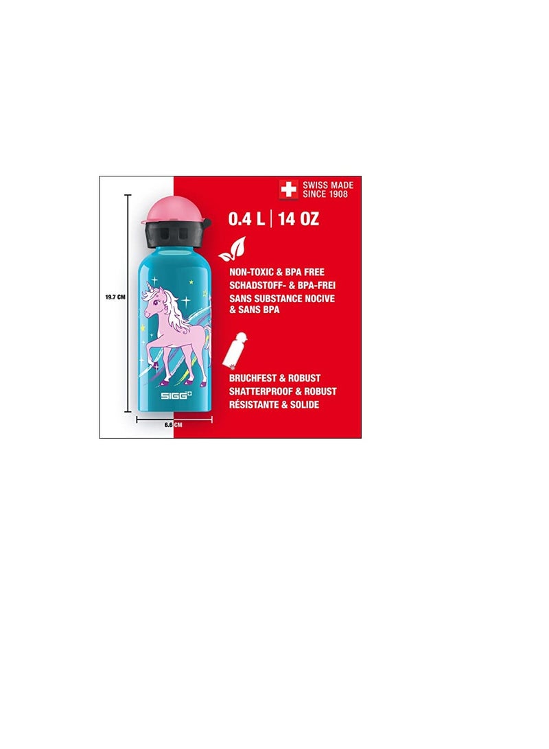 Sigg Kids Water Bottle, Aluminium, Bella Unicorn - 0.4L - Image 4