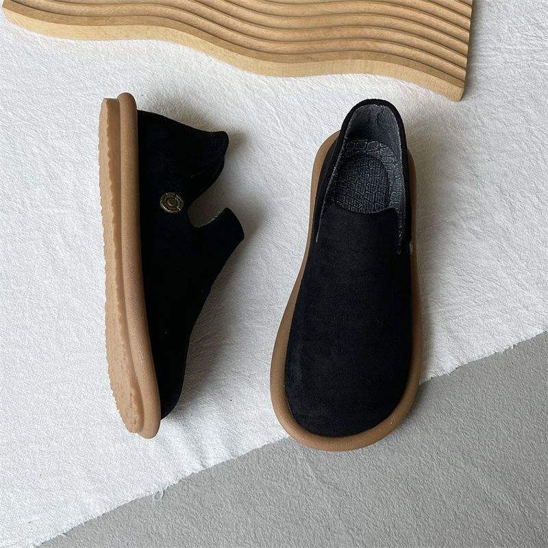 Artistic Mori Style Birkenstock Soft Sole Loafers 2025 Spring New Suede Casual Shoes Flat Mules - Image 4