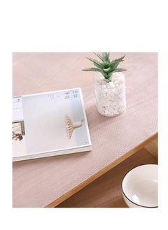 Golden Shelf Liner Non-Adhesive (Clear, 3 Rolls 45x150cm) EVA Cupboard Cabinet Pad Drawer Mat Fridge Liner Roll for Kitchen and Bedroom  - Image 5