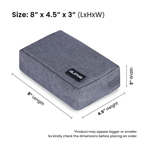 ALIFIYA Polyester Gadget Charger Pouch/Travel Organizer Pouch for Cables/Hard Disk/Charger (Grey - Pack of 2) - Image 3