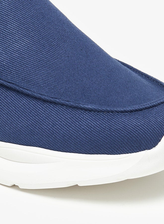 LBL by Shoexpress Textured Low Ankle Slip-On Sneakers  - Image 5